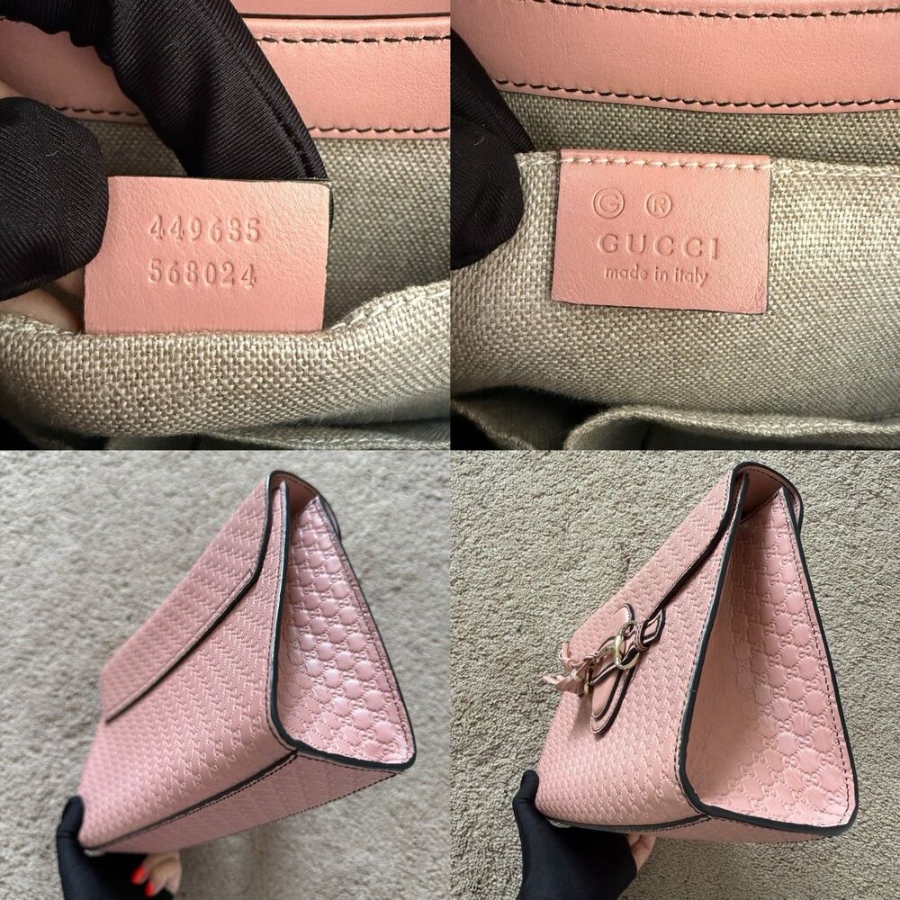 Authentic Gucci Medium Microguccissima Emily Chai… - image 7